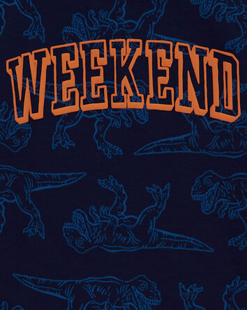 Dino Print Weekend Pyjama Top, 