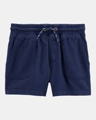Toddler Pull-On Twill Shorts - Navy, image 1 of 6 slides