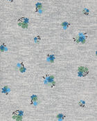 Girls Floral Short-Sleeve Dress - Grey, image 3 of 4 slides