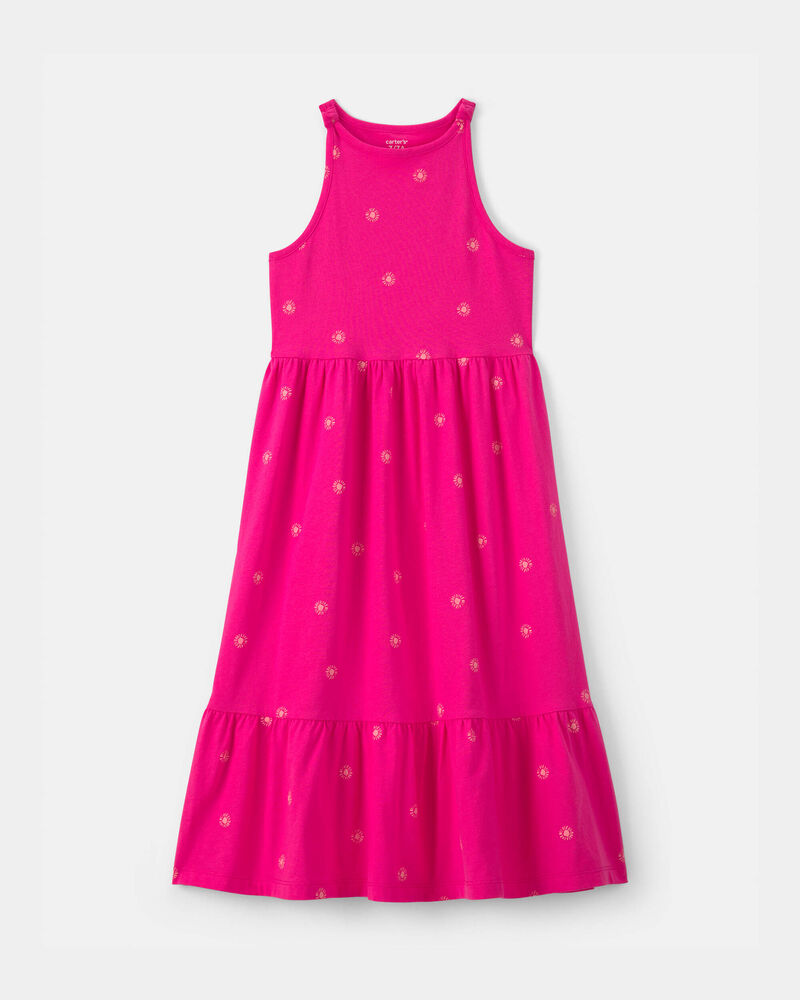 Girls Sunshine Sleeveless Maxi Dress - Pink, image 1 of 4 slides