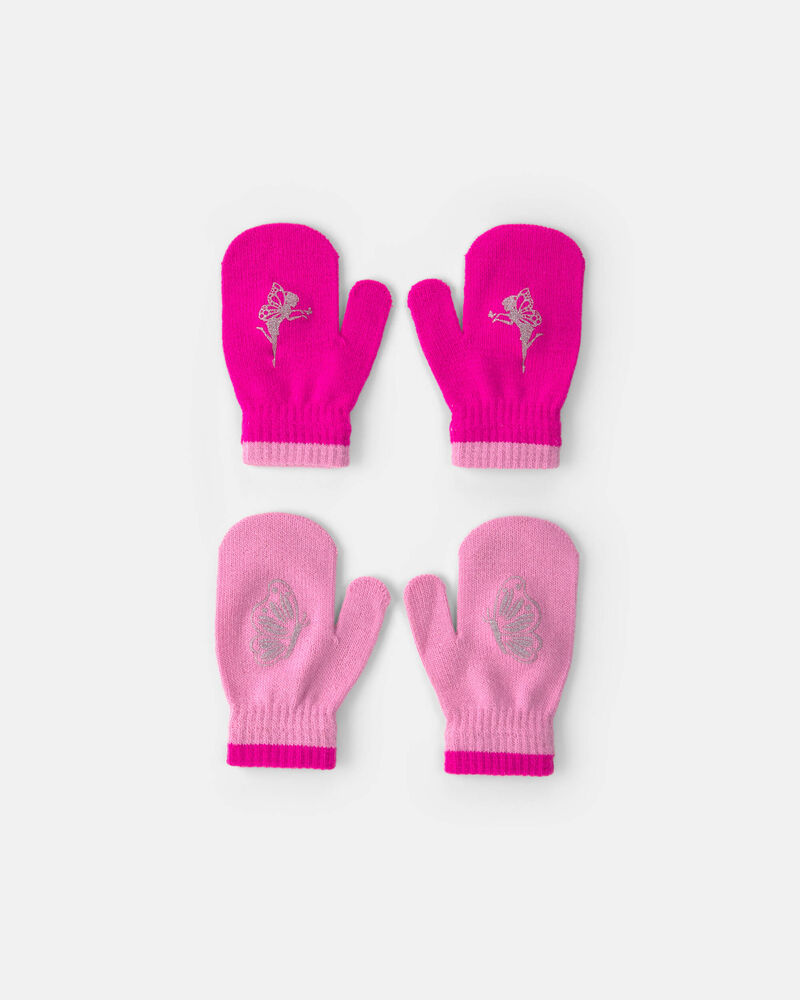 Tout-petit fille - Emballage 2 paires de mini mitaines Kombi - F&eacute;e, image 1 sur 1 diapositives