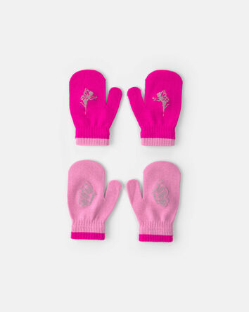 Tout-petit fille - Emballage 2 paires de mini mitaines Kombi - F&eacute;e, 