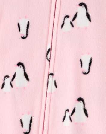 Toddler 1-Piece Penguin Fleece Footie Pyjamas, 