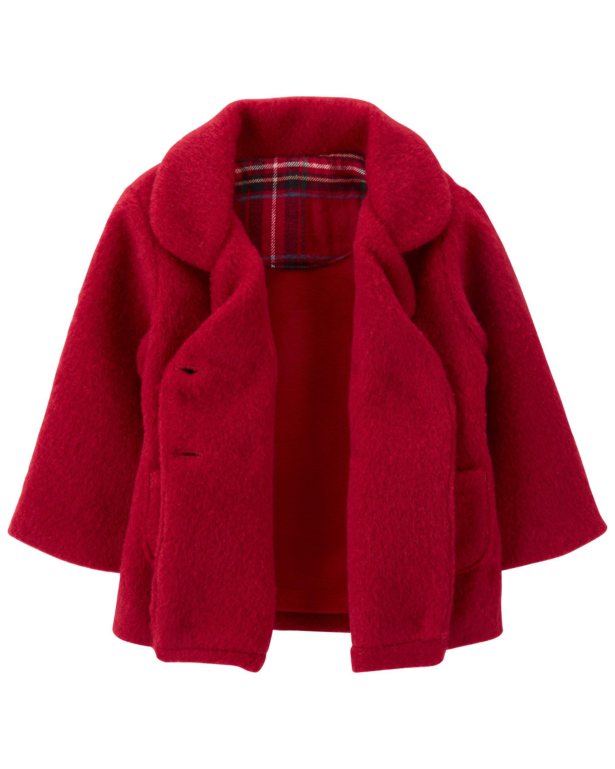 Fleece Lined Peacoat