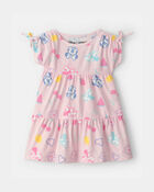 B&eacute;b&eacute; fille - Robe &agrave; imprim&eacute; de fruits et Disney&copy; Minnie Mouse - Rose, image 1 sur 3 diapositives