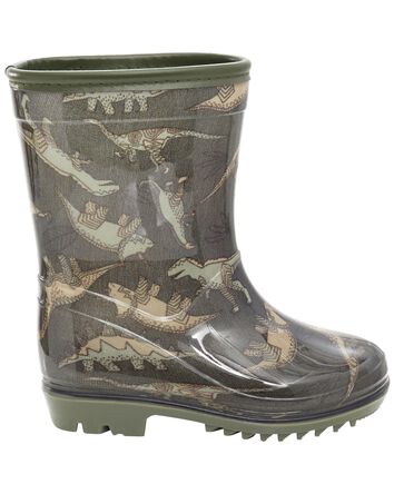 Dino Print Rain Boots, 