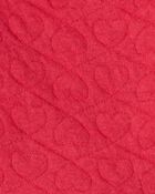 Baby Girl 3-Piece Heart Quilted Vest Outfit Set - Red, image 4 of 7 slides