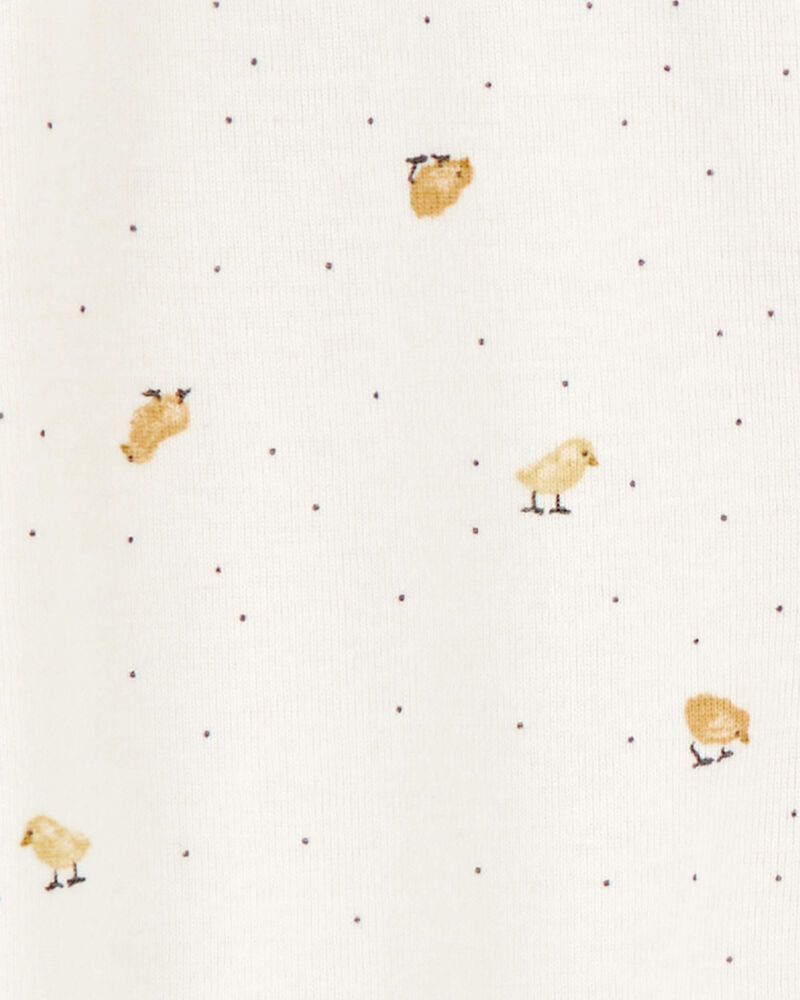 Baby 2-Pack Striped Duck Print 2-Way Zip Cotton Sleeper Pyjamas, image 3 of 4 slides