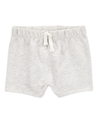 Baby Pull-On Slub Jersey Shorts, image 1 of 4 slides