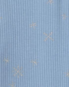 Baby Girl 2-Piece Snowflake Fair Isle Long-Sleeve Bodysuit & Pant Set - Blue, image 3 of 4 slides