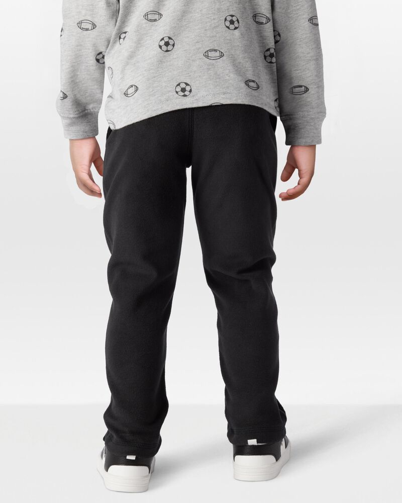 Toddler Pull-On Microfleece Sweatpants, image 2 of 6 slides