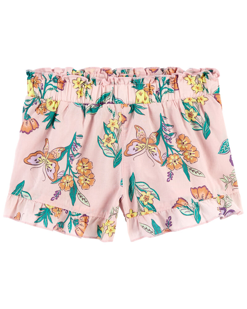 Toddler 2-Piece Floral Flutter Top & Poplin Shorts Set
, image 4 of 5 slides