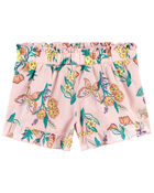 Toddler 2-Piece Floral Flutter Top & Poplin Shorts Set
, image 4 of 5 slides