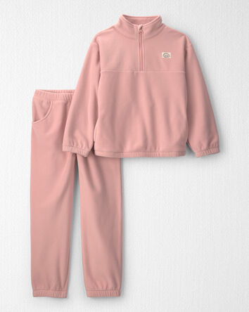 Filles - Ensemble 2 pi&egrave;ces haut et pantalon en micromolleton recycl&eacute;, 