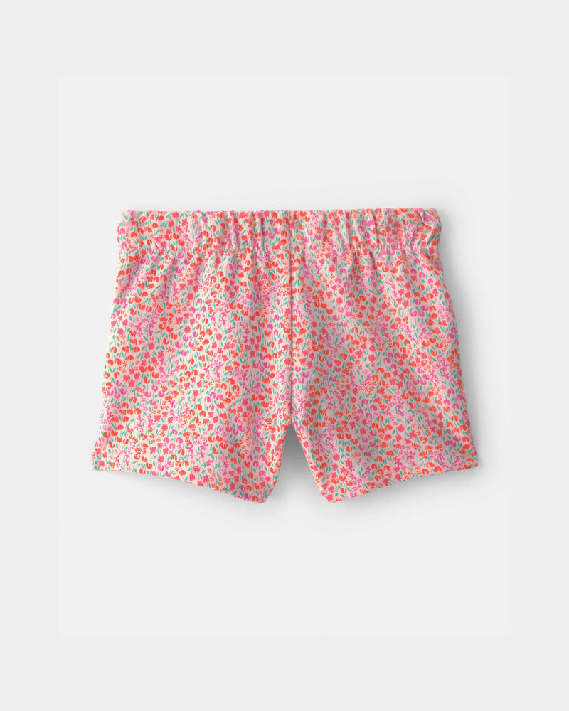 Toddler Girl Floral French Terry Shorts, image 2 of 4 slides