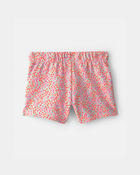 Toddler Girl Floral French Terry Shorts, image 2 of 4 slides
