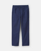 Boys Canvas Pull-On Pants - Navy, image 1 of 4 slides