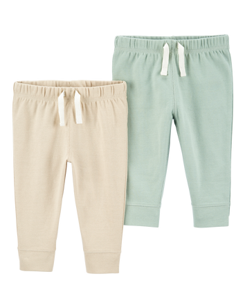 Baby Green 2-Pack Pull-On Pants, 