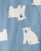 Baby Boy 4-Pack Polar Bear Animal Print Long-Sleeve Multipack Bodysuits - Blue, image 3 of 6 slides