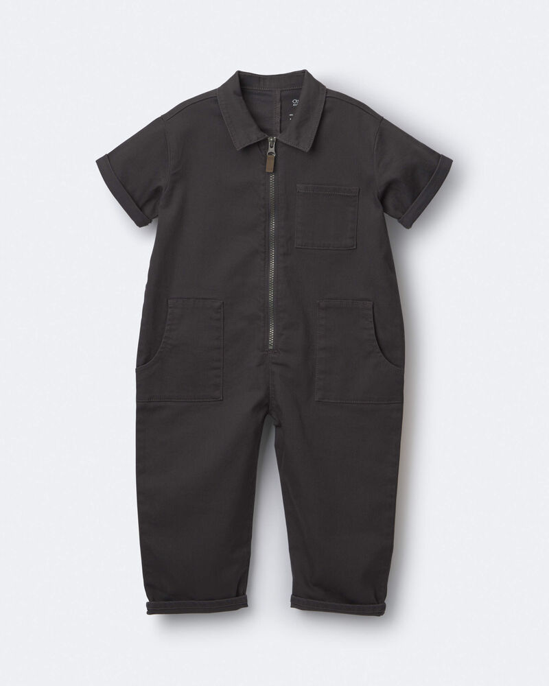 Toddler Day Out&trade; Jumpsuit - Dark Grey, image 1 of 2 slides