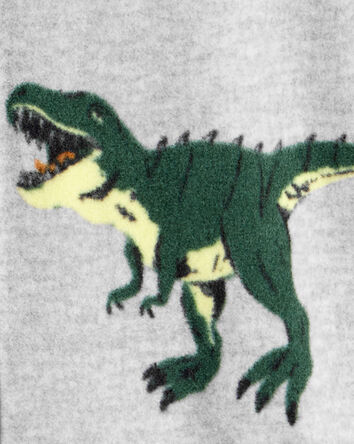 Garçons - Pyjama une pièce à manches longues zippé, coupe ample, imprimé de dinosaures, 
