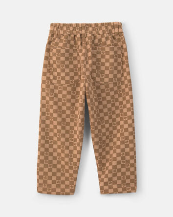 Toddler Boy Paw Patrol&reg; Checkered Pull-On Pants - Brown, 
