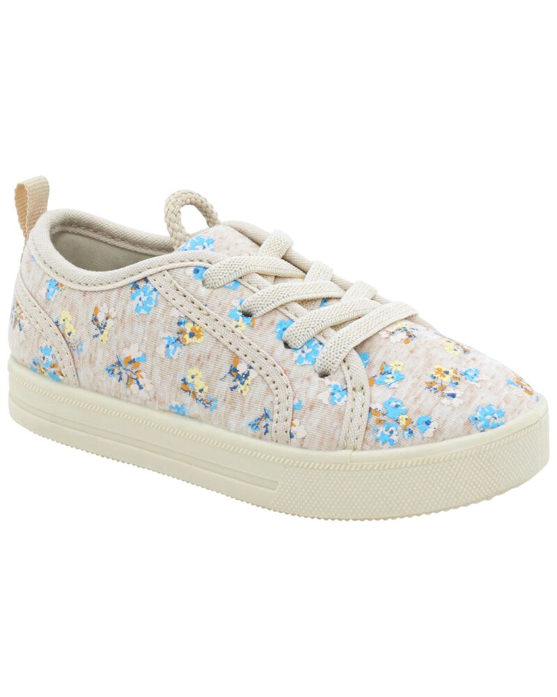 Enfant en bas âge Espadrilles en toile fleurie faciles à chausser, image 1 sur 3 diapositives