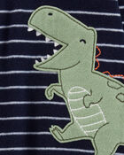 Toddler 1-Piece Dinosaur Fleece Footless Pyjamas, image 2 of 4 slides