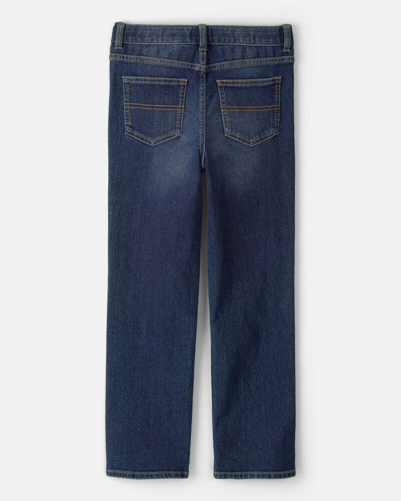 Boys Dark Wash Relaxed-Fit Classic Jeans, image 2 of 4 slides