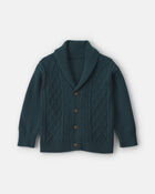 Cardigan en tricot pour tout-petit - Bleu marine, image 1 sur 4 diapositives