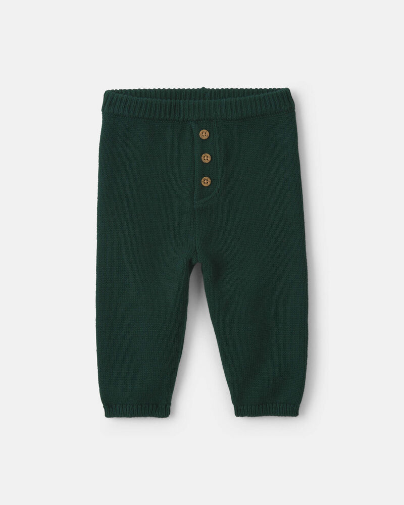 Baby Boy 2-Piece Gingerbread Long-Sleeve Top & Pant Set - Green, image 2 of 4 slides