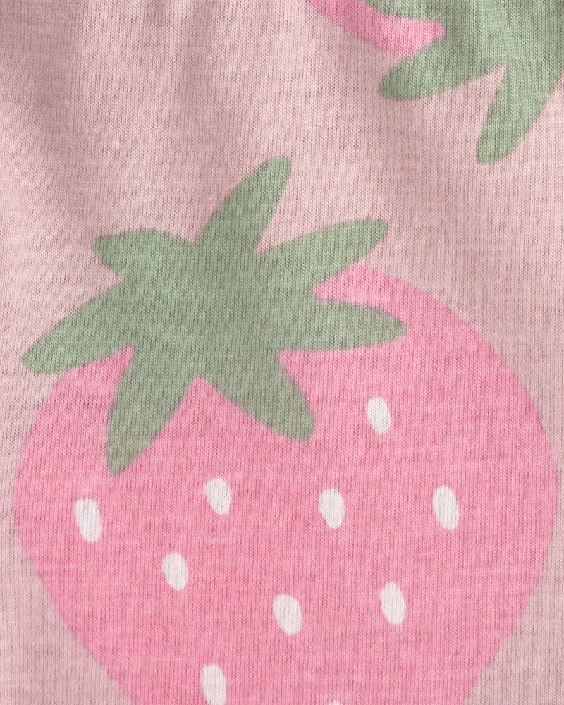 B&eacute;b&eacute; fille - Robe &agrave; manches courtes, fraises - Rose, image 3 sur 3 diapositives