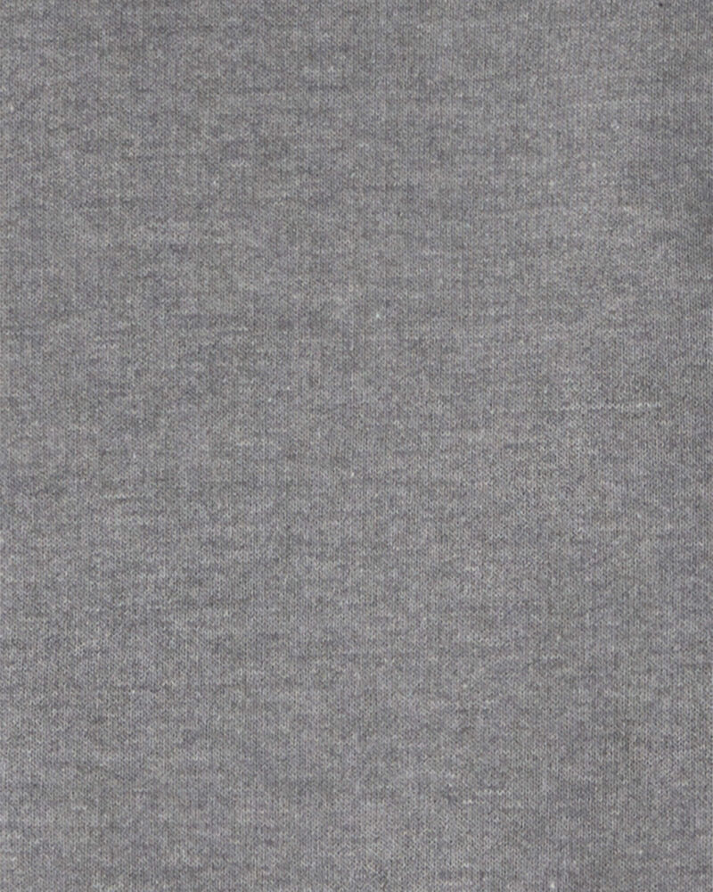 Boys Fleece Zip-Up Hoodie - Grey, image 3 of 4 slides