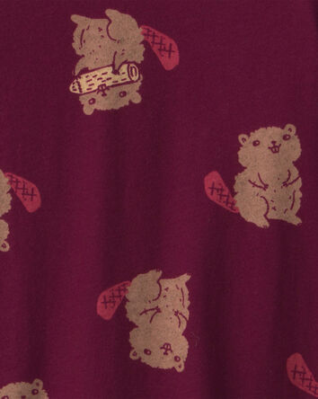Toddler Boy Beaver Long-Sleeve T-Shirt - Burgundy, 