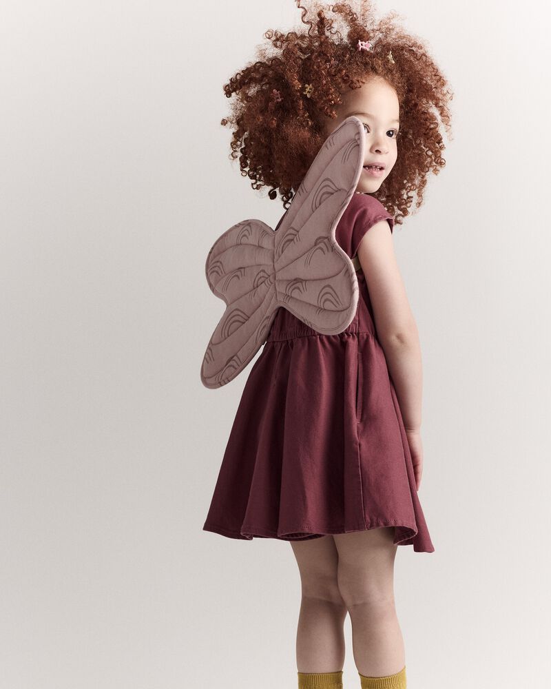 Toddler Girl Avenue Twirl&trade; Dress - Burgundy, image 6 of 8 slides
