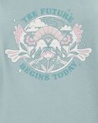 Kid The Future Begins Today Long-Sleeve Shirt - Green, image 2 of 3 slides