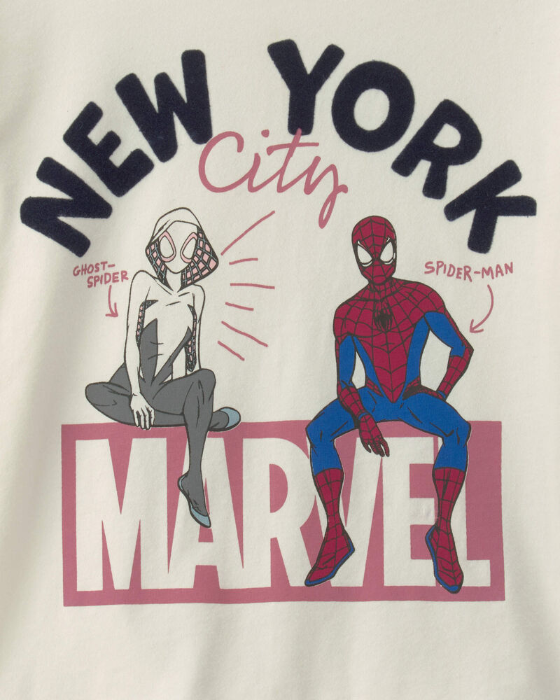 Filles - T-shirt manches courtes Spider-Man de &copy;Marvel - Blanc, image 3 sur 3 diapositives