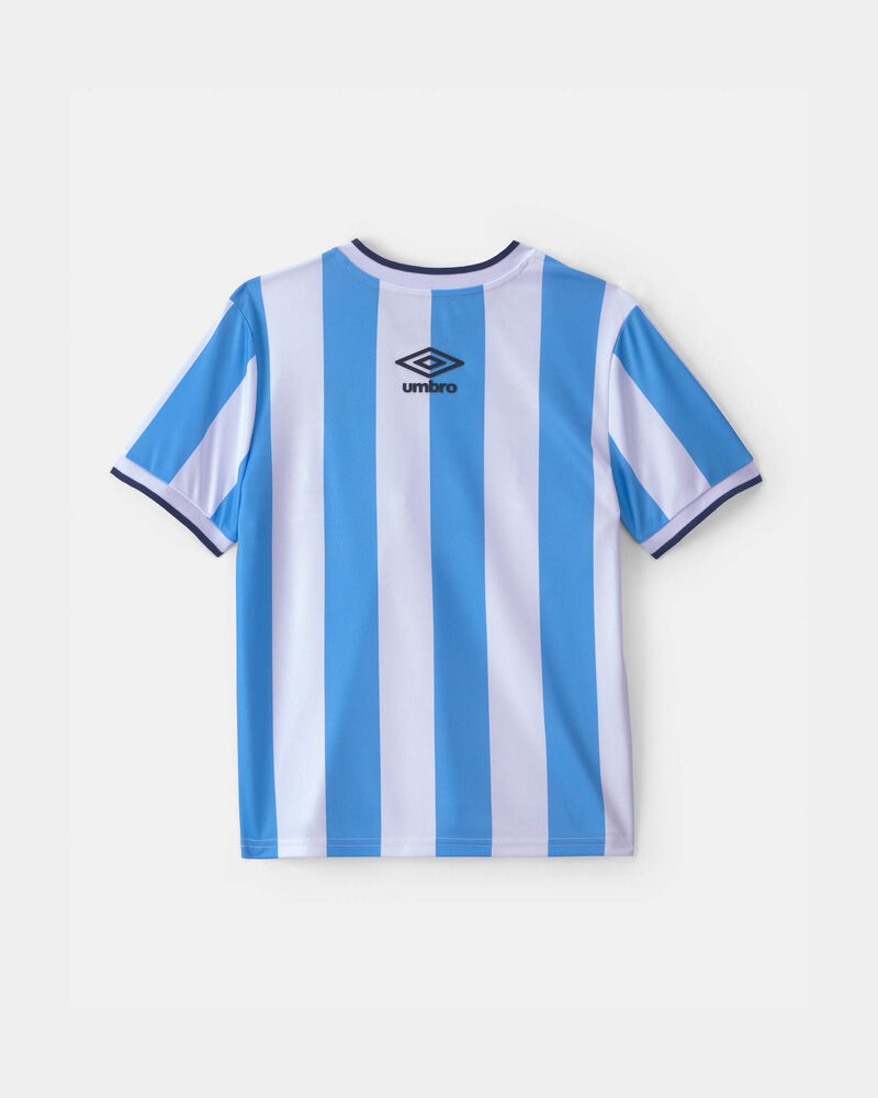 Ensemble 2 pi&egrave;ces chandail de soccer et short Umbro de l&rsquo;Argentine pour jeune - Bleu clair/Blanc, image 4 sur 12 diapositives