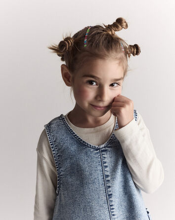 Toddler Girl Pointelle Long-Sleeve Top - Cream, 