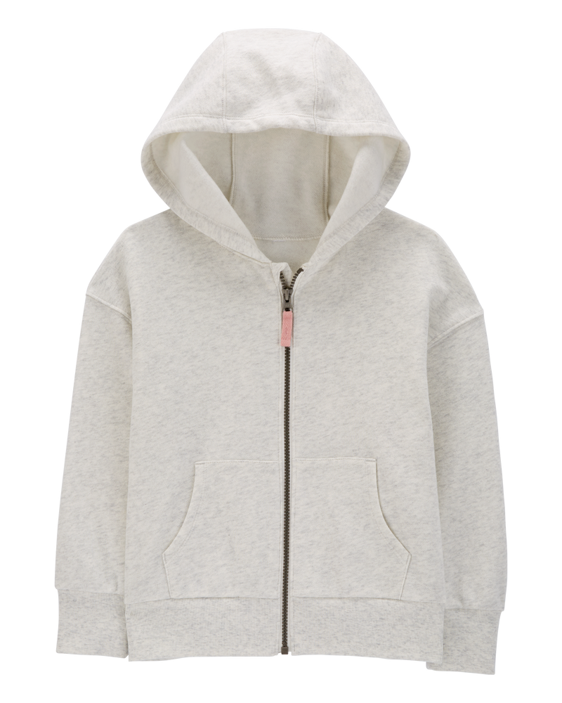Kid Zip-Up Fleece Hoodie, image 1 of 3 slides