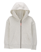 Kid Zip-Up Fleece Hoodie, image 1 of 3 slides