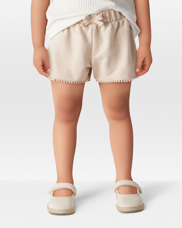 Toddler Pom Pom Dolphin Shorts, 