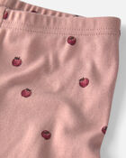 Filles - Pyjama 2 pi&egrave;ces en coton biologique &agrave; motif pomme, image 3 sur 3 diapositives