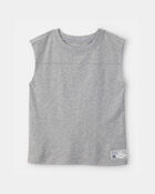 Boys Active Muscle Tank - Grey, image 1 of 3 slides