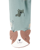 Bébé garçon - Grenouillère en coton à fermeture à glissière à 2 sens à chien, image 2 sur 4 diapositives