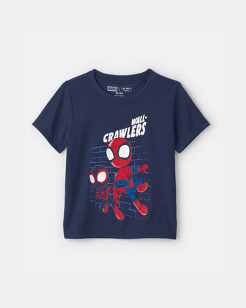 Toddler Boy 2-Piece &copy;Marvel Spider-Man Short-Sleeve Pyjama Set - Blue/Grey, 