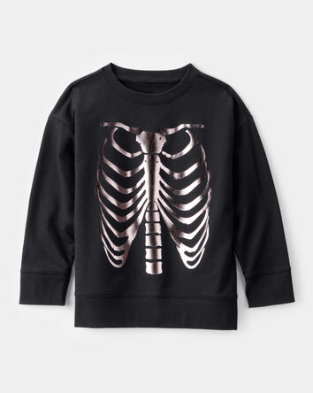 Boys Skeleton Long-Sleeve Graphic Tee, 