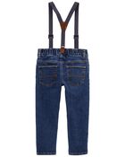 Toddler Denim Suspender Pants, image 2 of 2 slides
