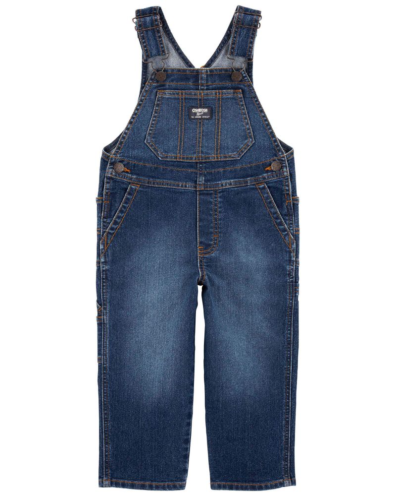 Enfant en bas âge Salopette en denim extensible, image 1 sur 5 diapositives