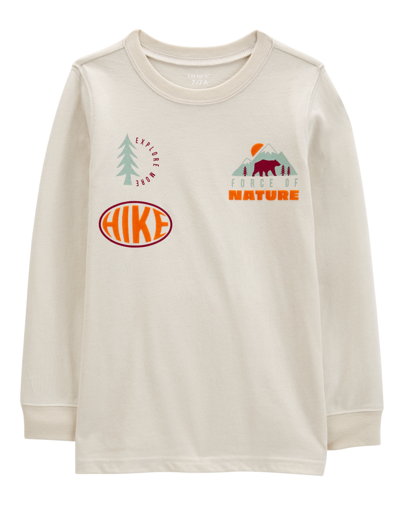 Kid Nature Hike Long-Sleeve Graphic Tee, image 1 of 4 slides